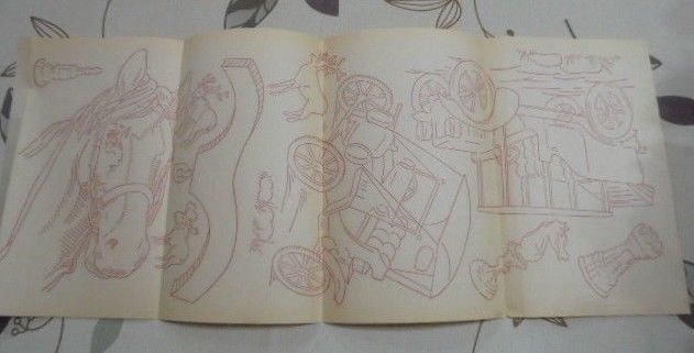 FS EMBROIDERY PATTERN HOT IRON TRANSFER HORSE CHESS PIECES ANTIQUE CAR MOOSE
