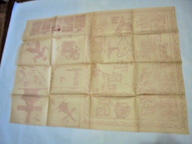 FS EMBROIDERY PATTERN HOT IRON TRANSFER HOME SWEET HOME PICTURE DUTCH BOY GIRL