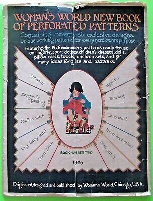 Vintage Woman's World New Book Perforated Patterns Book Number Two, 1926