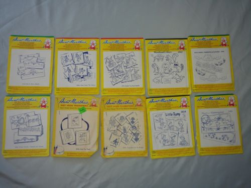 Big Lot Of Vintage Aunt Martha's Hot Iron Transfers New and Used Animals Indians