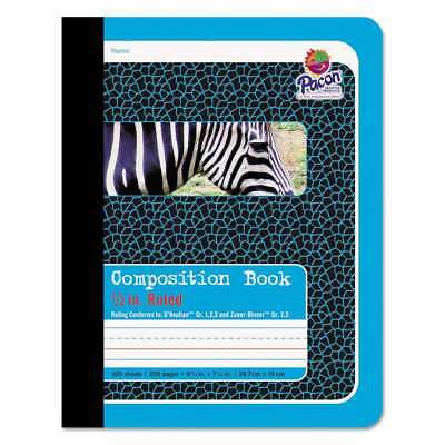 Pacon Composition Book, 1/2 Ruling, 9 3/4 x 7 1/2, 100 Sheets 045173024255