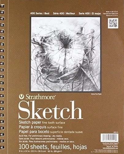 BRAND NEW Strathmore Series 400 Sketch Pads 9 in. x 12 in. - pad of 100