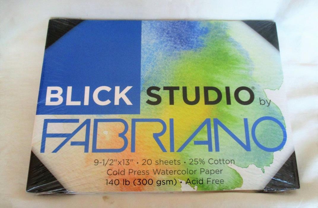 Blick Studio by Fabriano Watercolor Artist Paper * 20 Sheets * New