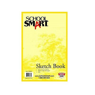 School Smart Wirebound Sketch Book 8-1/2 x 11 Inches 50 lb 50 Sheet - New
