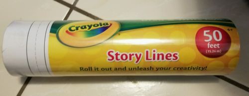 #A8 Crayola Coloring Paper Roll Story Lines 10 in x 50 ft NEW
