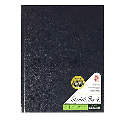 Pentalic Sketch Book, Hardbound, 8-1/2-Inch by 11-Inch Hard Bound Sketchbook