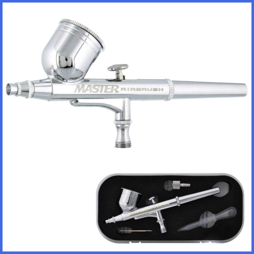 Model G22 Multi Purpose Dual Action Gravity Feed Airbrush Set W A 0.3Mm Tip & 1/