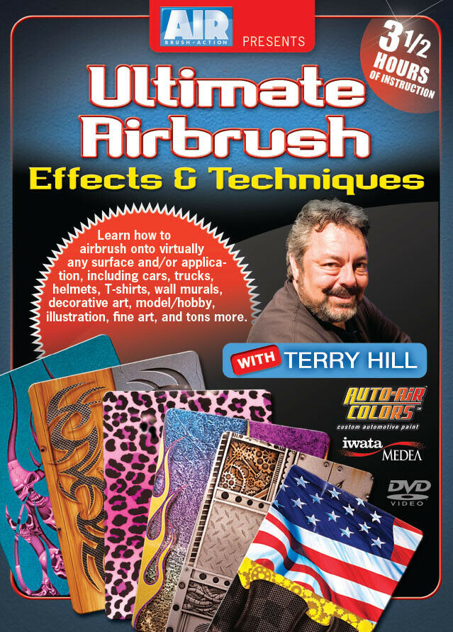 Ultimate Airbrush Effects & Techniques by Terry Hill DVD Iwata Createx