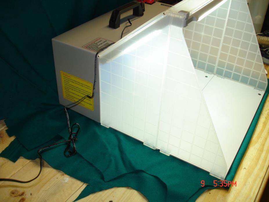 Master Airbrush Portable Paint Spray Booth Exhaust Filter LED Light