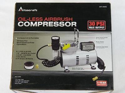 Altocraft Oil-Less Airbrush Compressor 30 PSI Max Output