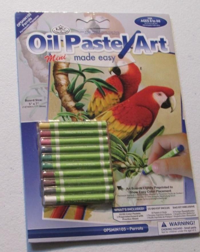 Oil Pastel Art Mini Kit Made Easy, Pastel Color Book, Royal Langnickel, 5
