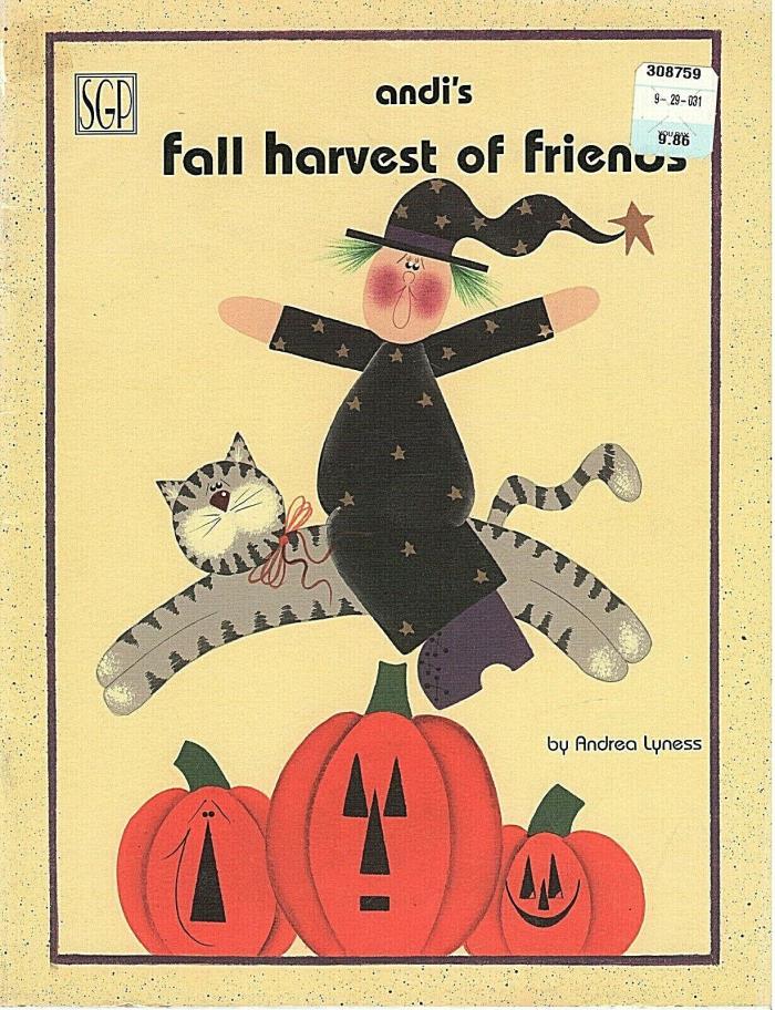 Fall Harvest of Friends Craft Book Painting Designs Patterns Instructions