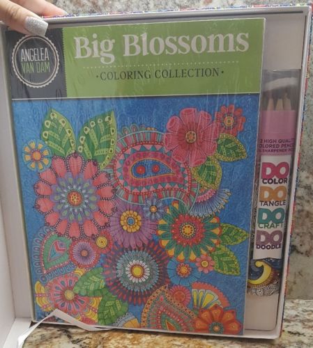 Design Originals BRAND NEW 2X Collection coloring books W/ Coloring pencils!!!