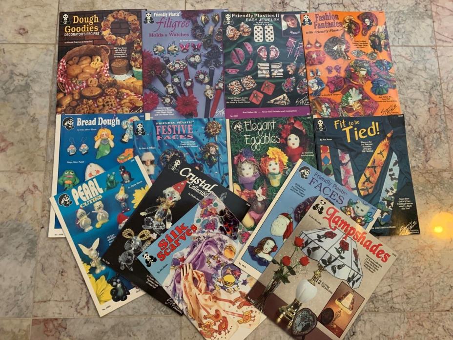 Big Lot of 13 Mixed Arts and Crafts Patter Books All Suzanne McNeill