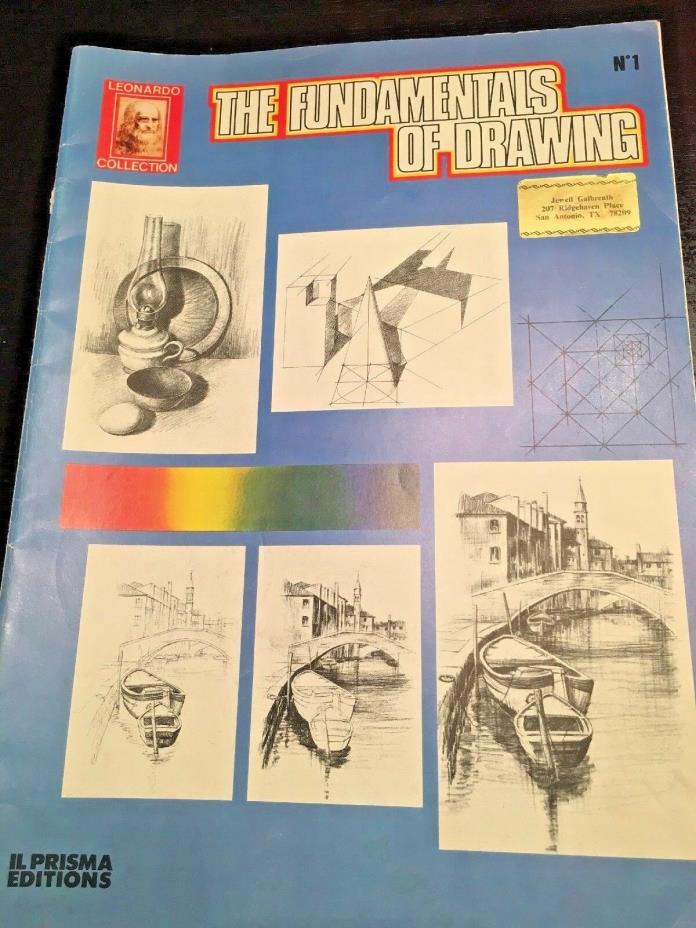 Leonardo Collection  The Fundamentals of Drawing #1 Printed In Italy
