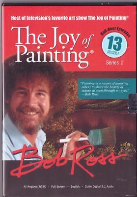 BOB ROSS JOY OF PAINTING DVD SERIES 1 / 3 DVD SET / 390 MINUTES AND 13 PAINTINGS