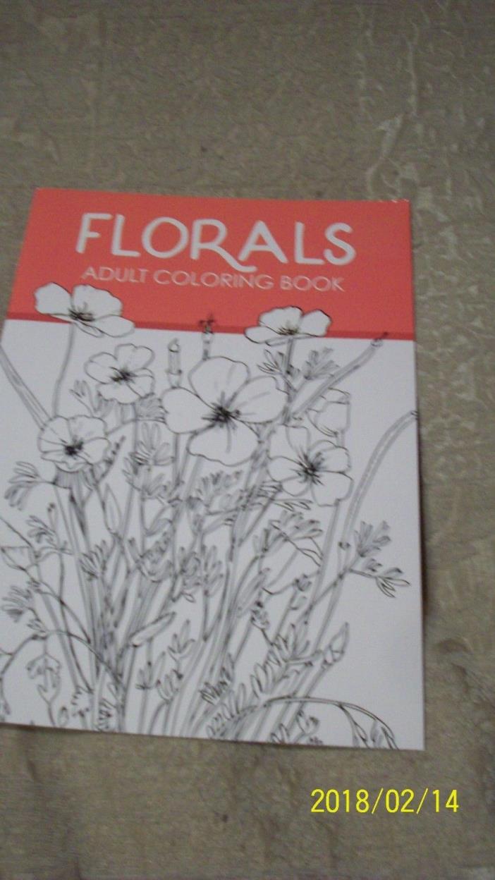 Florals Adult coloring Book 26 pictures to color
