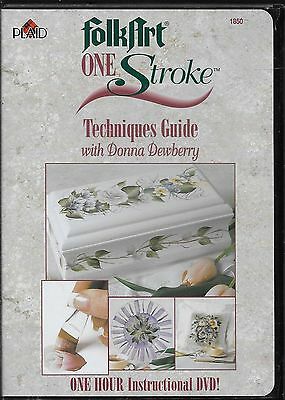 NEW~Plaid One Stroke Techniques Guide DVD by Donna Dewberry