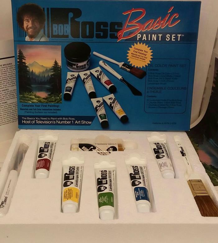 OPENED~UNUSED BOB ROSS BASIC PAINT SET  R6505~MARTIN F. WEBER CO~MADE IN USA