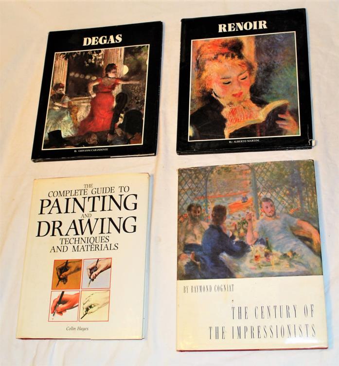 Lot Of Degas Renoir Impressionists Art / Painting Drawing Instruction Books NICE