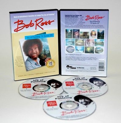 BOB ROSS THE JOY OF PAINTING SERIES 23 / 3 DVD SET / 6 1/2 HRS AND 13 PAINTINGS