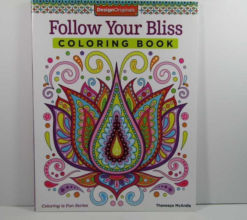 FOLLOW YOUR BLISS COLORING BOOK BY THANEEYA MCARDLE