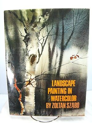 1978 LANDSCAPE PAINTING IN WATERCOLOR BOOK by ZOLTAN SZABO - 8th Edition JAPAN