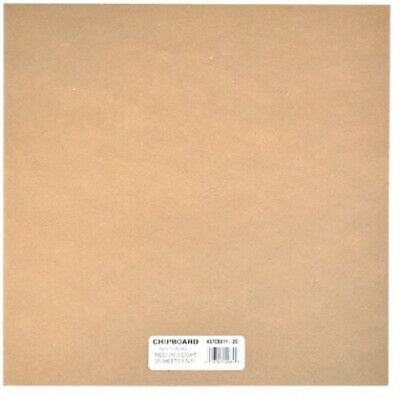 Chipboard Sheets 12 in. x 12 in. Natural Medium Weight Blank Slate 25-Pack