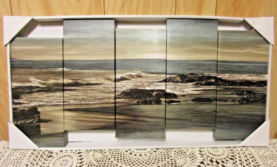 Beautiful Canvas HD Print Wall Art Beach & Sea at Sunset