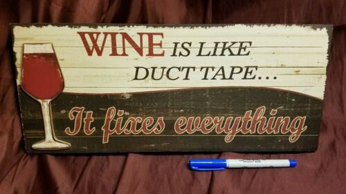 Wine Is Like Duct Tape It fixes Everything Saying Print Picture Frame. Very nice