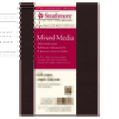 STRATHMORE / PACON PAPERS 5675 MIXED MEDIA SOFT COVER ART JOURNAL 90LB 64PG 5...