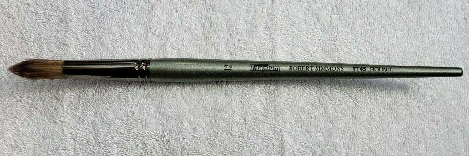 Robert Simmons Titanium - TT45 Round, Size 12 Paint Brush  New!!