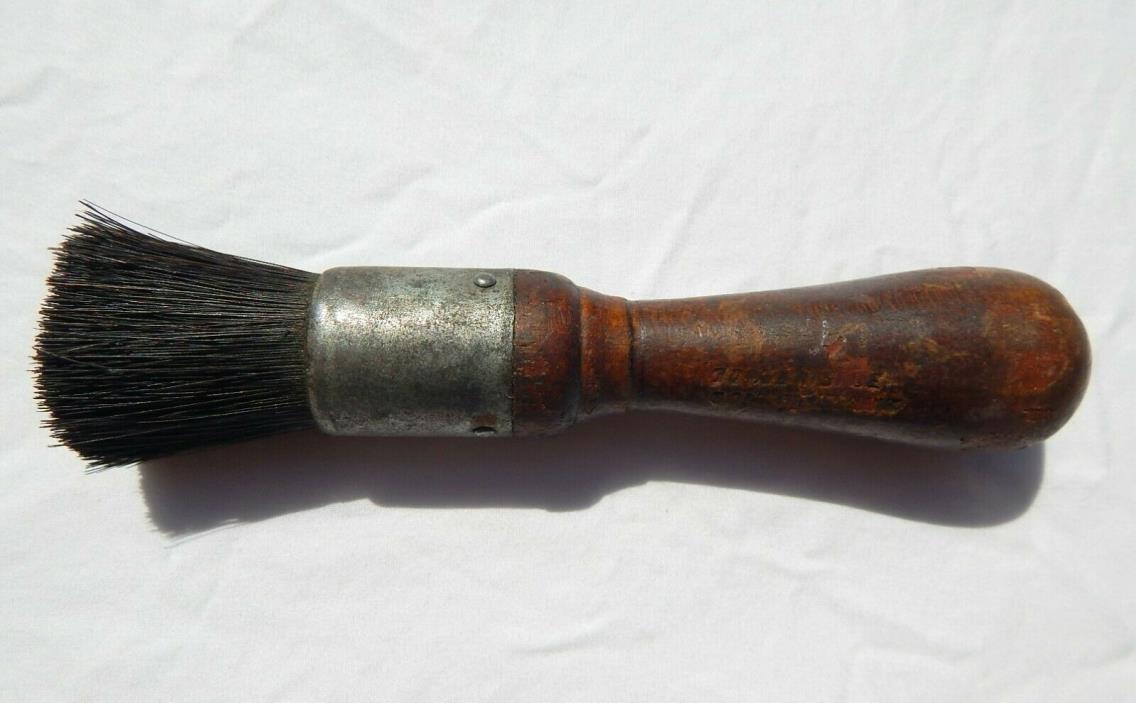 Vintage Osborn Horsehair Paint Brush #6 576 Stenciling Wooden Handle