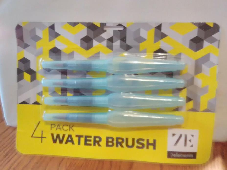Water Brush 4 Pack ~ Various Tips-Crafts ~ By 7elements