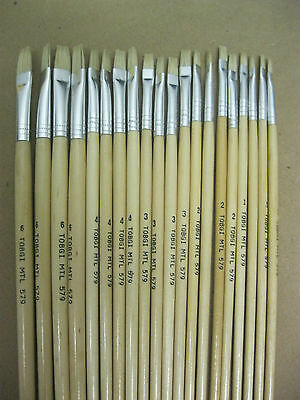 20pcs Artist brushes for Acrylic and Oil  Sizes #1,2,3,4,6 (4 of each)