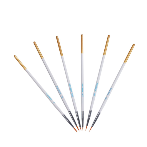 MEEDEN Detail Paint Brush Set - 6 Miniature Art Brushes for Fine Detailing & Art