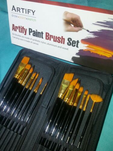 Artify Draw Paint Sketch 15 Pcs brush Set In Case
