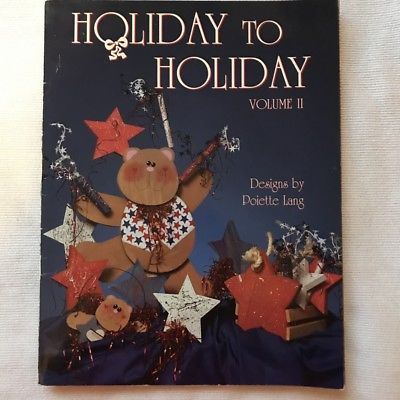 Holiday to Holiday Tole Painting Book instruction pattern Acrylic Poiette Lang