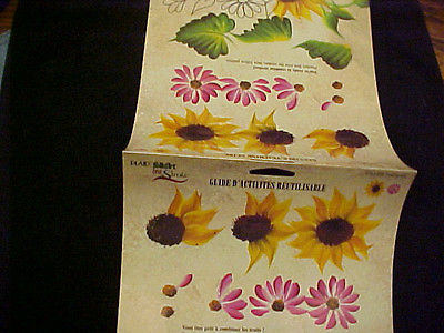 Donna Dewberry One Stroke RTG Sunflower #1105 Laminated Reusable Teaching Guide