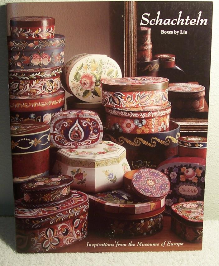 SCHACHTELN BOXES BY LIA Signed 1st Day Issue 1995 Bavarian Folk Art Tole Book