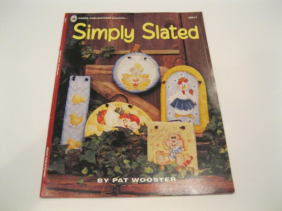SIMPLY SLATED Painting Book by Pat Wooster + MOO OINK MOO