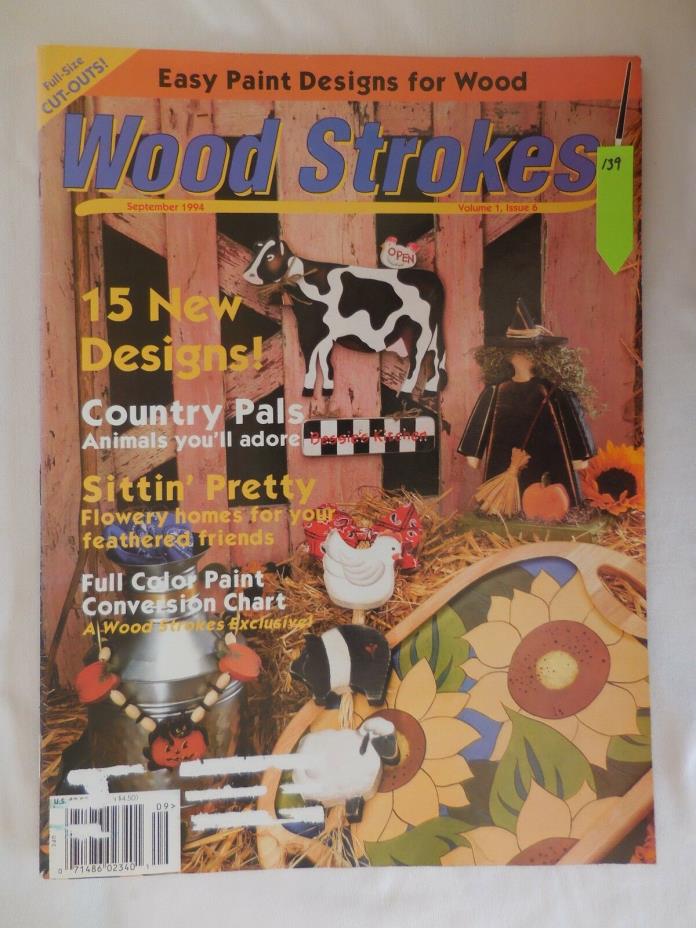 Wood Strokes Volume 1 Decorative Painting Book, September 1994