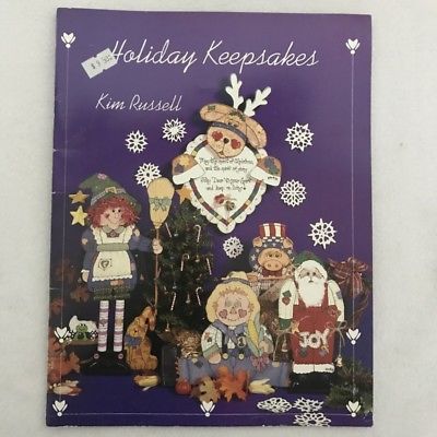 Holiday Keepsakes Tole Painting book Kim Russell Witches Turkey Santa Reindeer
