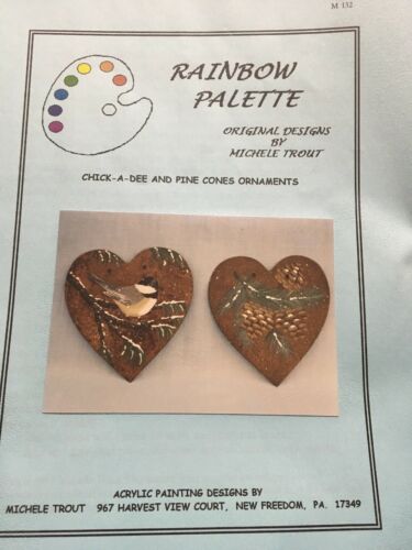 Michele Trout Rainbow Palette Painting Packet Chick A See And Pine Cones