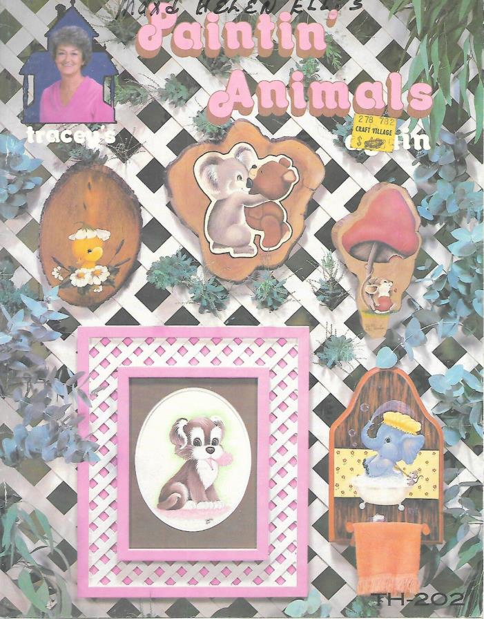 Gaylemot Publishing Paintin' Animals Again Tracey 1981 Tole Painting
