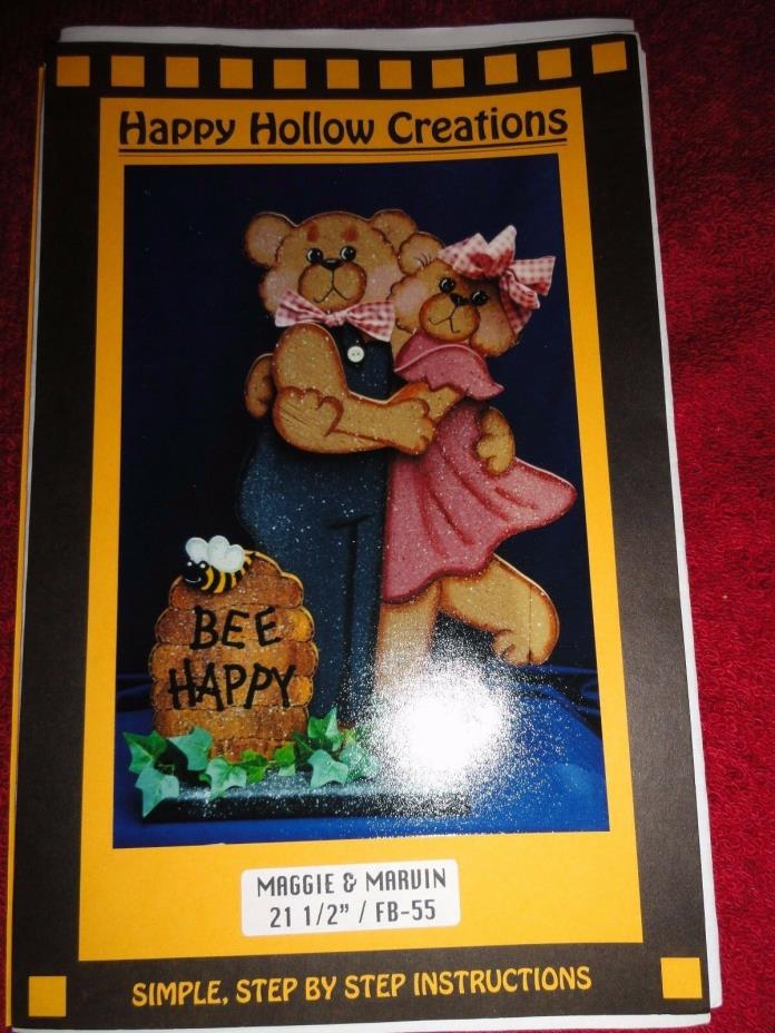Wood Craft Pattern (Happy Hollow Creations) Bee Happy