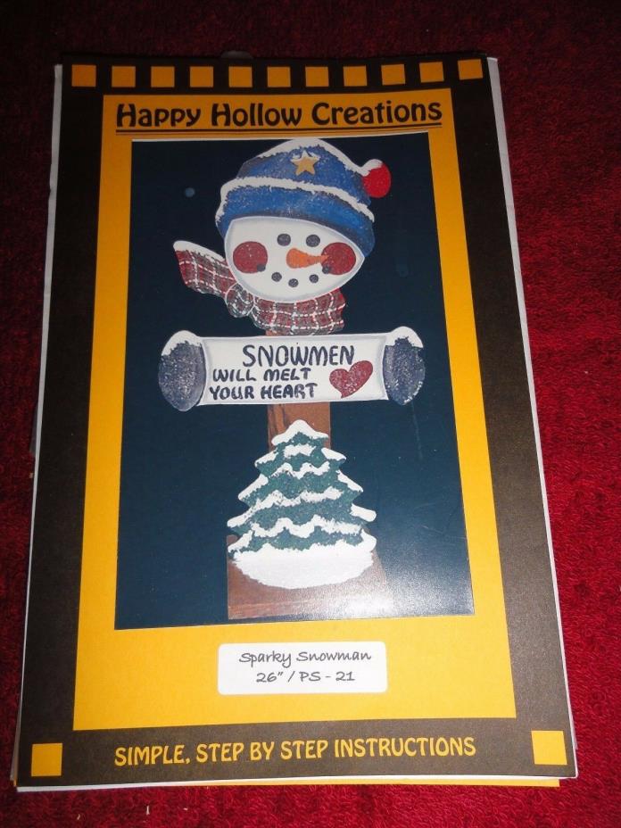 Wood Craft Pattern (Happy Hollow Creations) Sparky Snowman