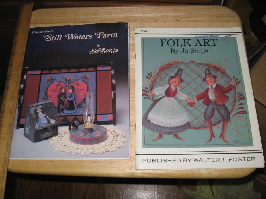 2 Jo Sonja Painting Books - Still Waters Farm & Folk Art  Used