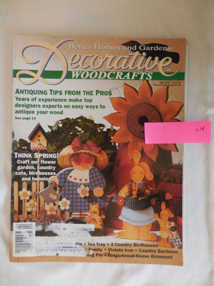 Better Homes and Gardens Decorative Woodcrafts Decorative Painting Book/Mag.1994