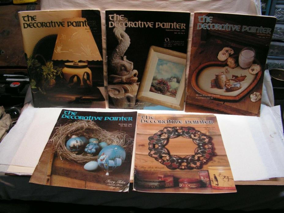 The DECORATIVE PAINTER Lot of 5 - 1987-1985 See Pictures For issue Details.